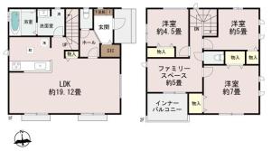 下北方町牟タ田1181-7の一部 B号棟の売買(戸建住宅)